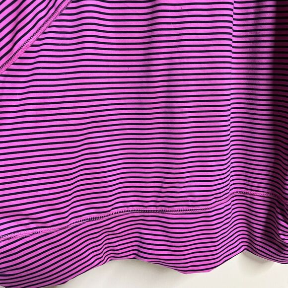 Women’s TEK GEAR Pink and Black Striped  Racerback Workout Tank Top Large - Picture 2 of 8